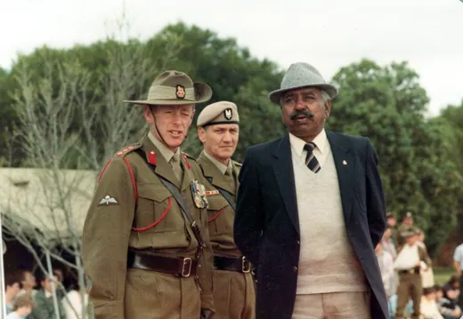 Commemorative ceremony in later life.
