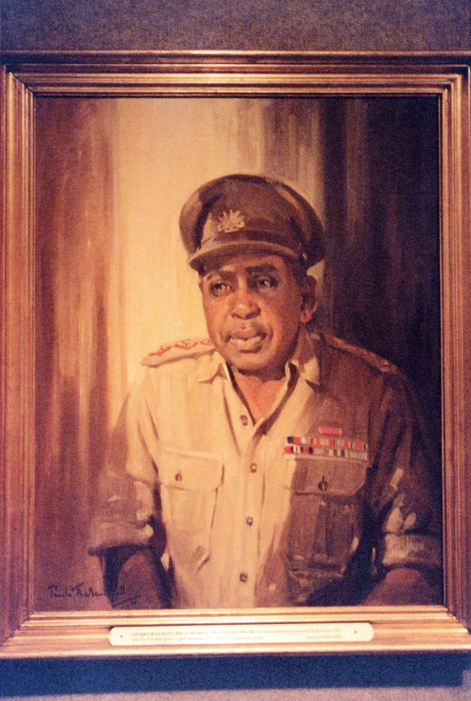 Painted portrait in service dress.