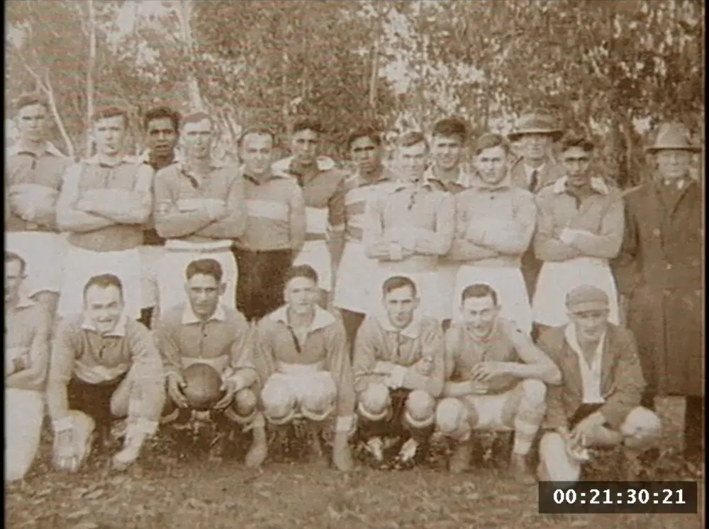 A football team group photograph.