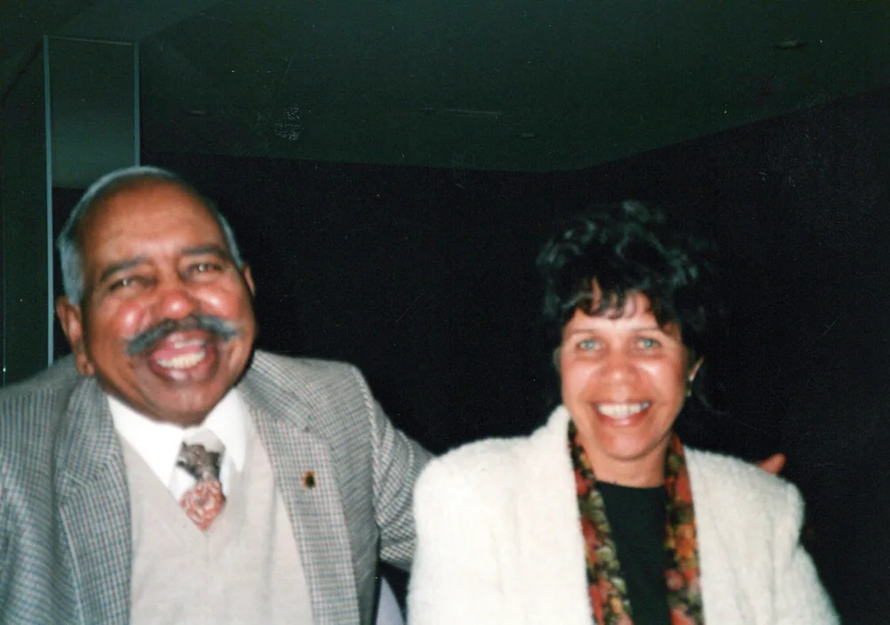 A couple photographed at an event.